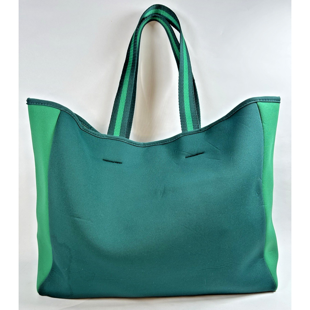Summersalt Neoprene Beach Pool Tote Carry All Travel Bag Large Green EUC